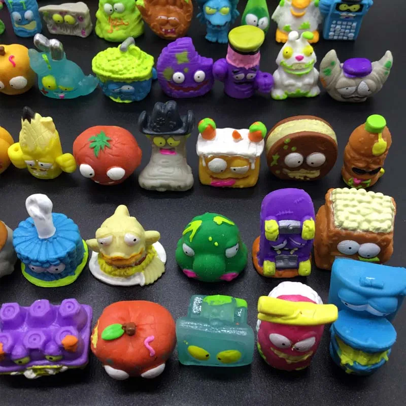 Muñecos de basura de Zomlings, figuras de acción de Anime, colección de basura de grosery Gang, modelo, juguetes para niños, regalo de cumpleaños,