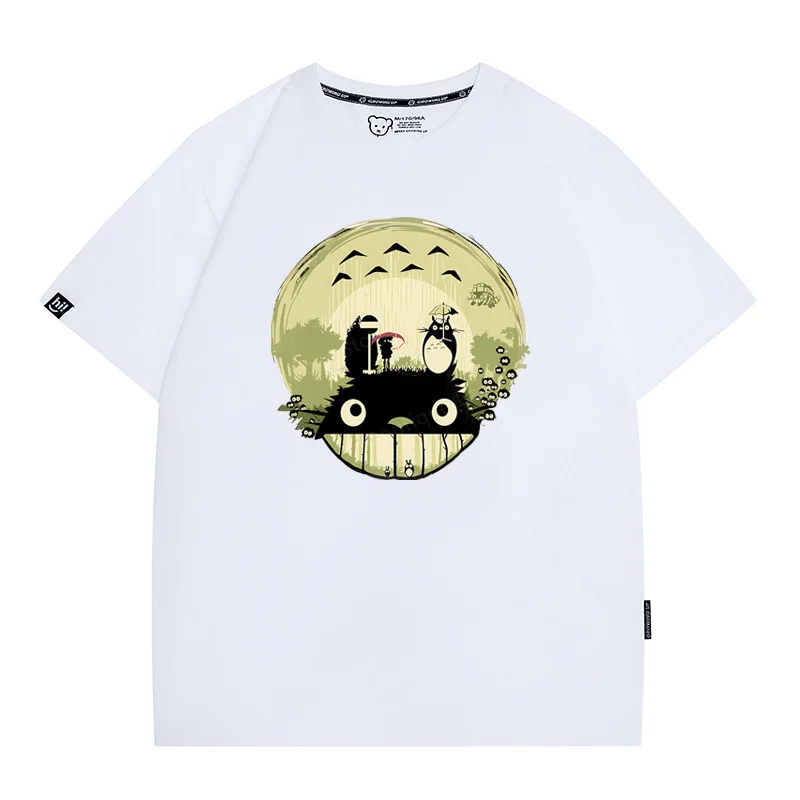 Miyazaki Totoro estate marchio di moda cotone a maniche corte t-shirt donna manica corta cotone Y2K stile coppia uomo donna t-shirt