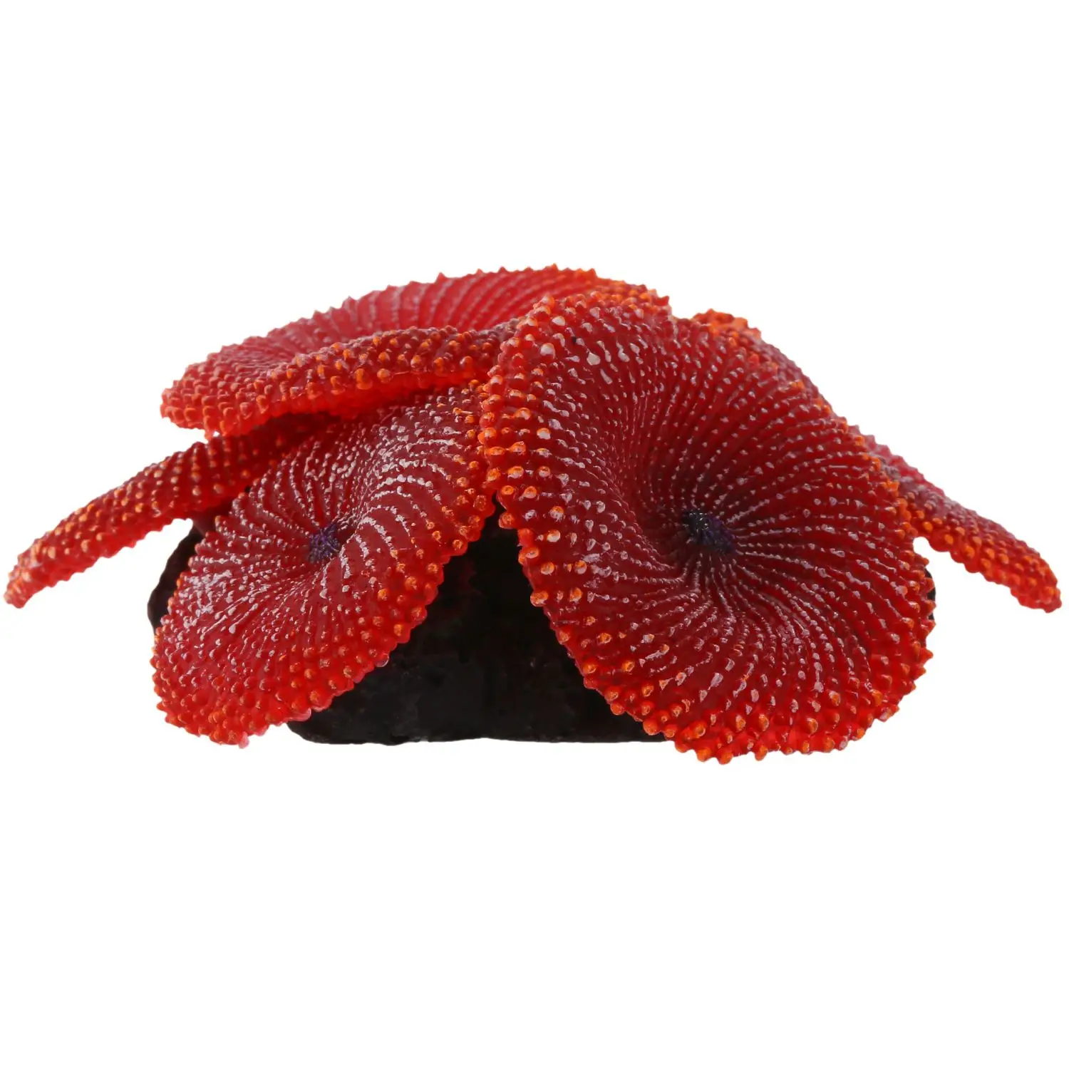 Artificial Aquarium Fish Tank Decoration Coral Sea Plant Ornament Silicone Nontoxic Red