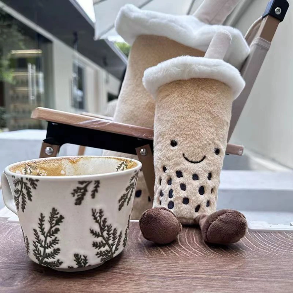 30CM Bubble Tea Plush Toy Creative Drink Brown Cute Drink Milk Eea Doll For Children's Birthday Christmas Festival Gift