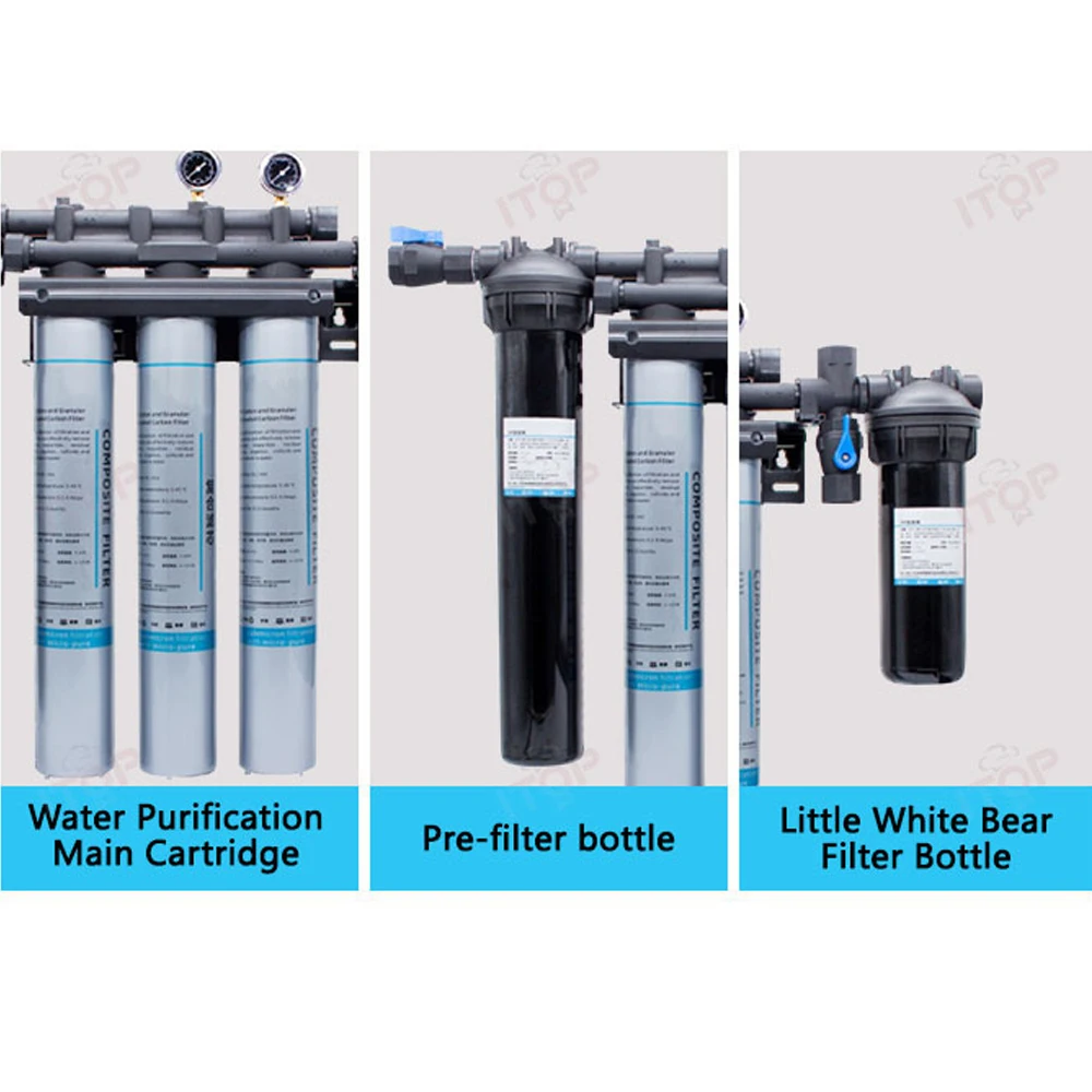 Depuratore d'acqua ITOP purificazione a 5 stadi depuratore d'acqua commerciale ad alto flusso facile da installare e sostituire il nucleo