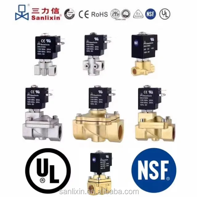 SANLIXIN SMZ High-pressure Solenoid Valve with Thread Mounting Peek & Stainless Steel Construction