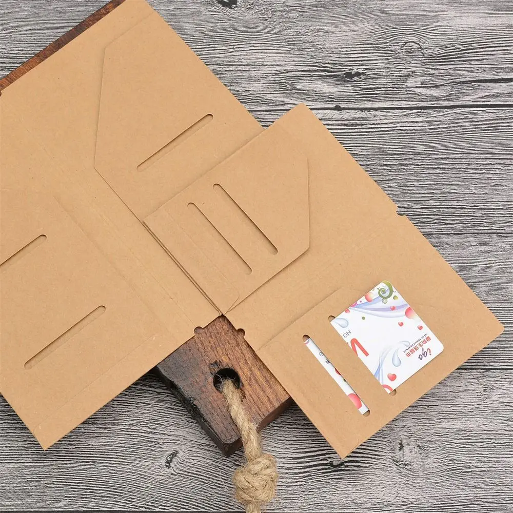 Stationery Travel Journal Kraft Paper Notebook Refills Tickets Cards Holder File Holder Cards Storage Bag Card Holder Pocket