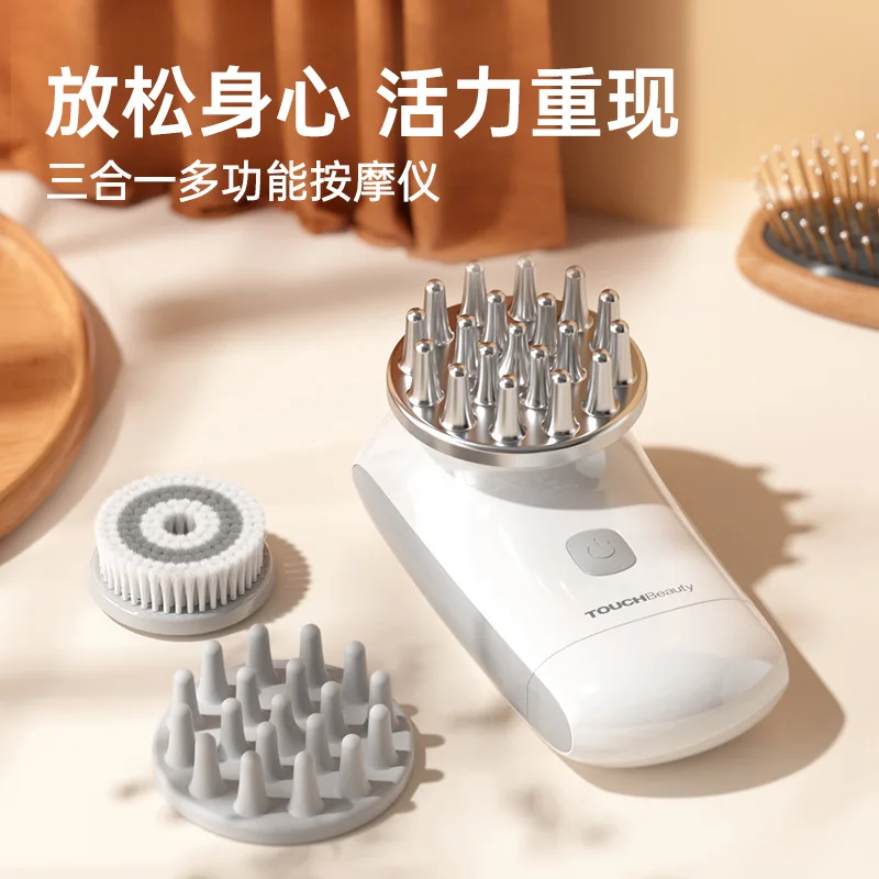 Electric Vibration Multifunctional Scalp Head Massager Massager Facial Cleanser