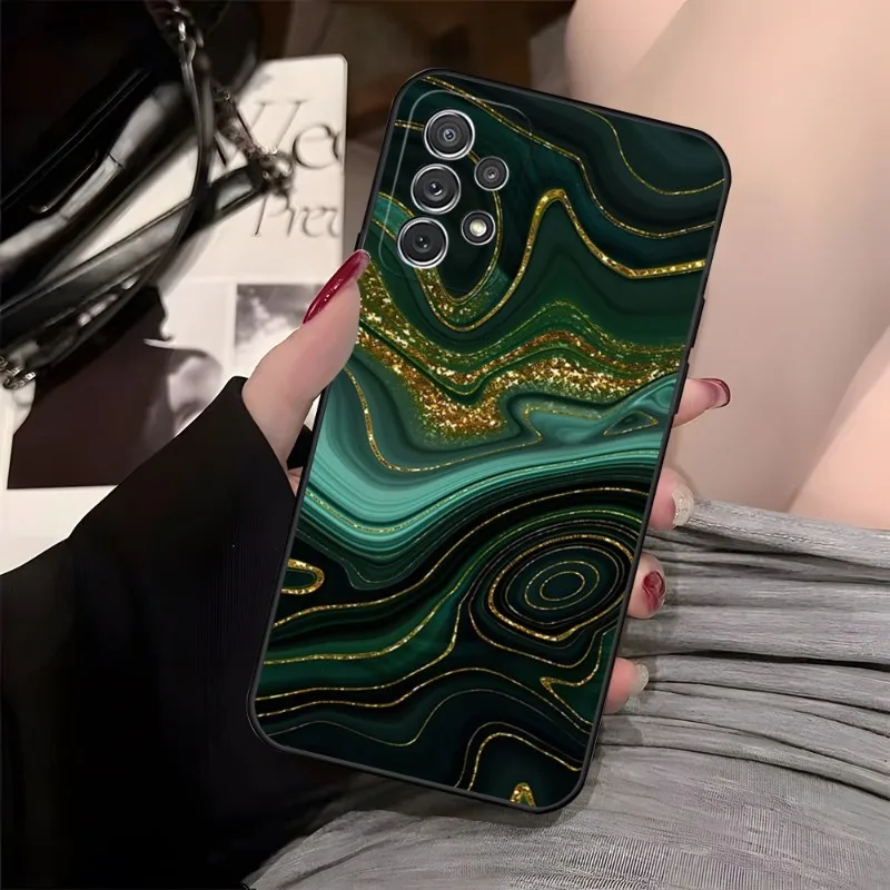 Jade Stone Marble Phone Case For Samsung Note 32 4g 30 31 10 Pro 20 8 9 Ultra M 11 S 40 51 80 J6 J7 J600 Plus Prime