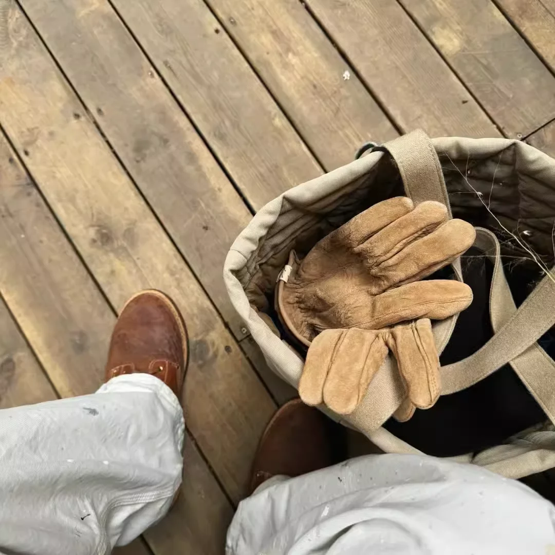 VISVIM 23AW SUEDE GLOVE (FR VEG.LB) sheepskin gloves