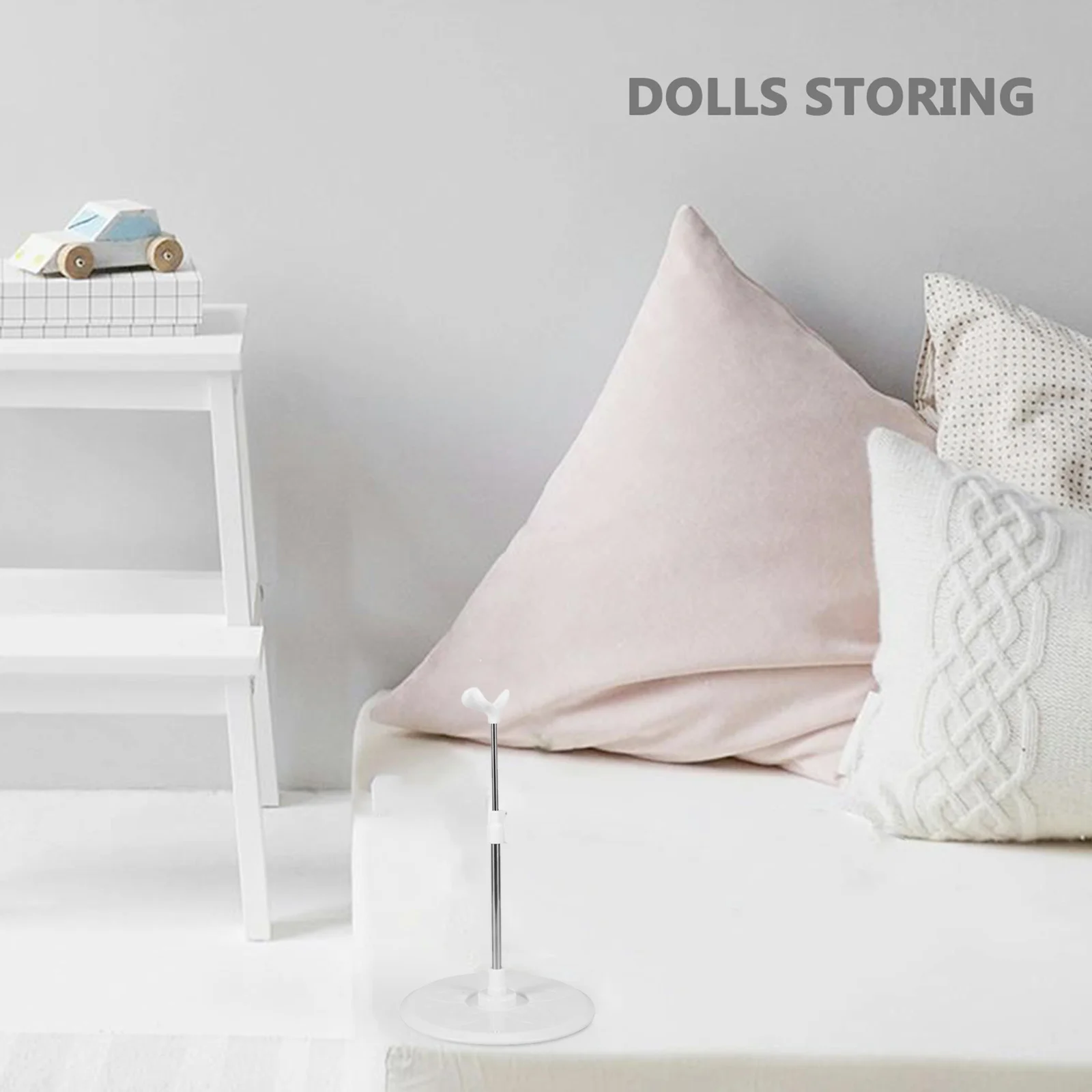 Support de base stable réglable en hauteur, en ABS et acier inoxydable, pour figurines, présentoir, support portable, support debout