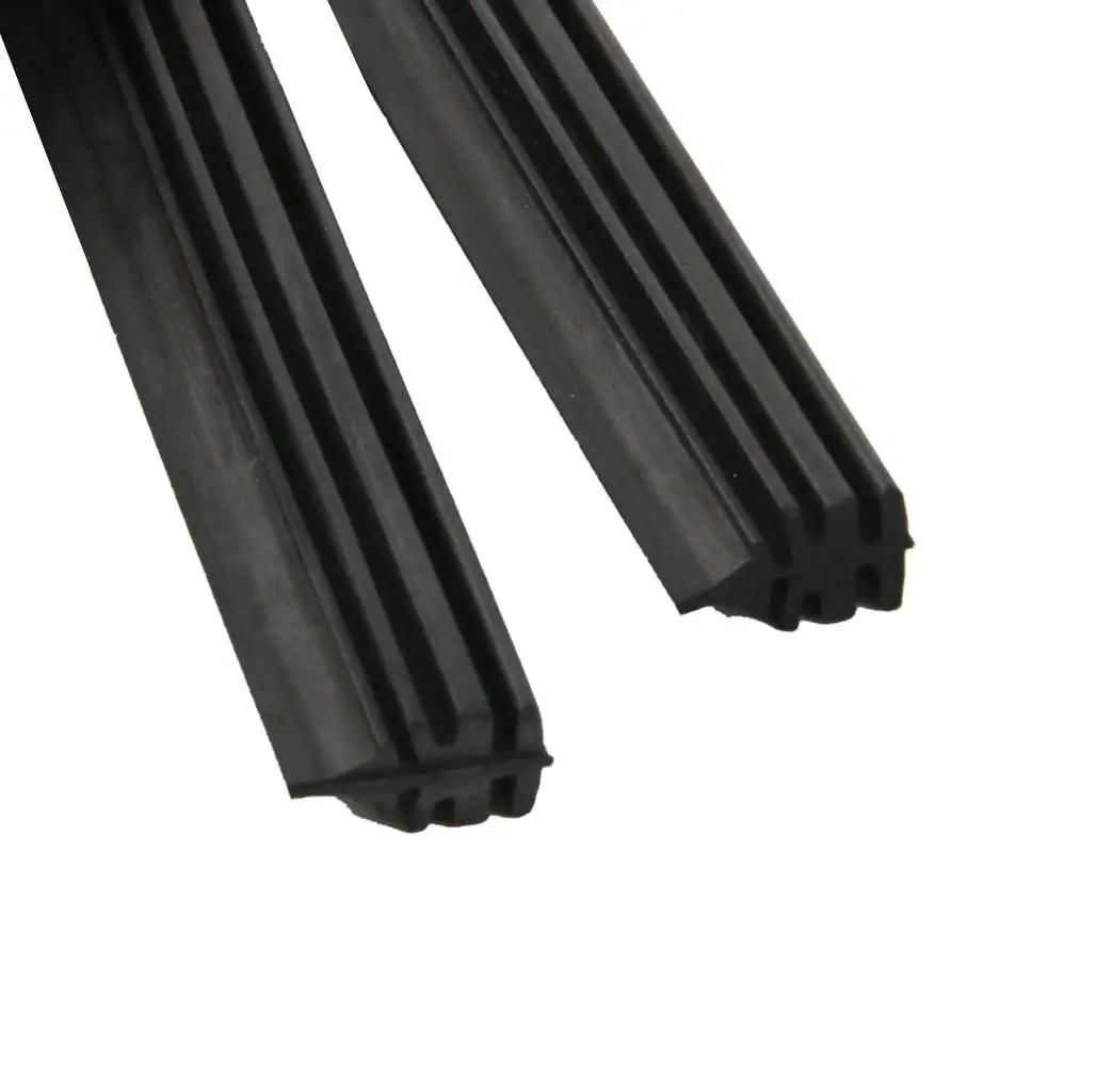 

2pcs Car Quality Rubber Wiper (Refill) 24" (6mm) Black Color