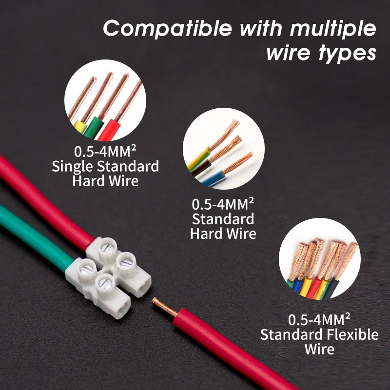 1/5/10Sets Screw Type Quick Connect Terminal 450V 32A 12-Pos Wire Connectors Universal Reusable No Soldering PA66 Terminal Block