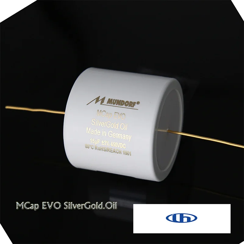 Original Germany MUNDORF MCap EVO SilverGold Oil Audio coupling frequency divider capacitor oil immersed capacitor
