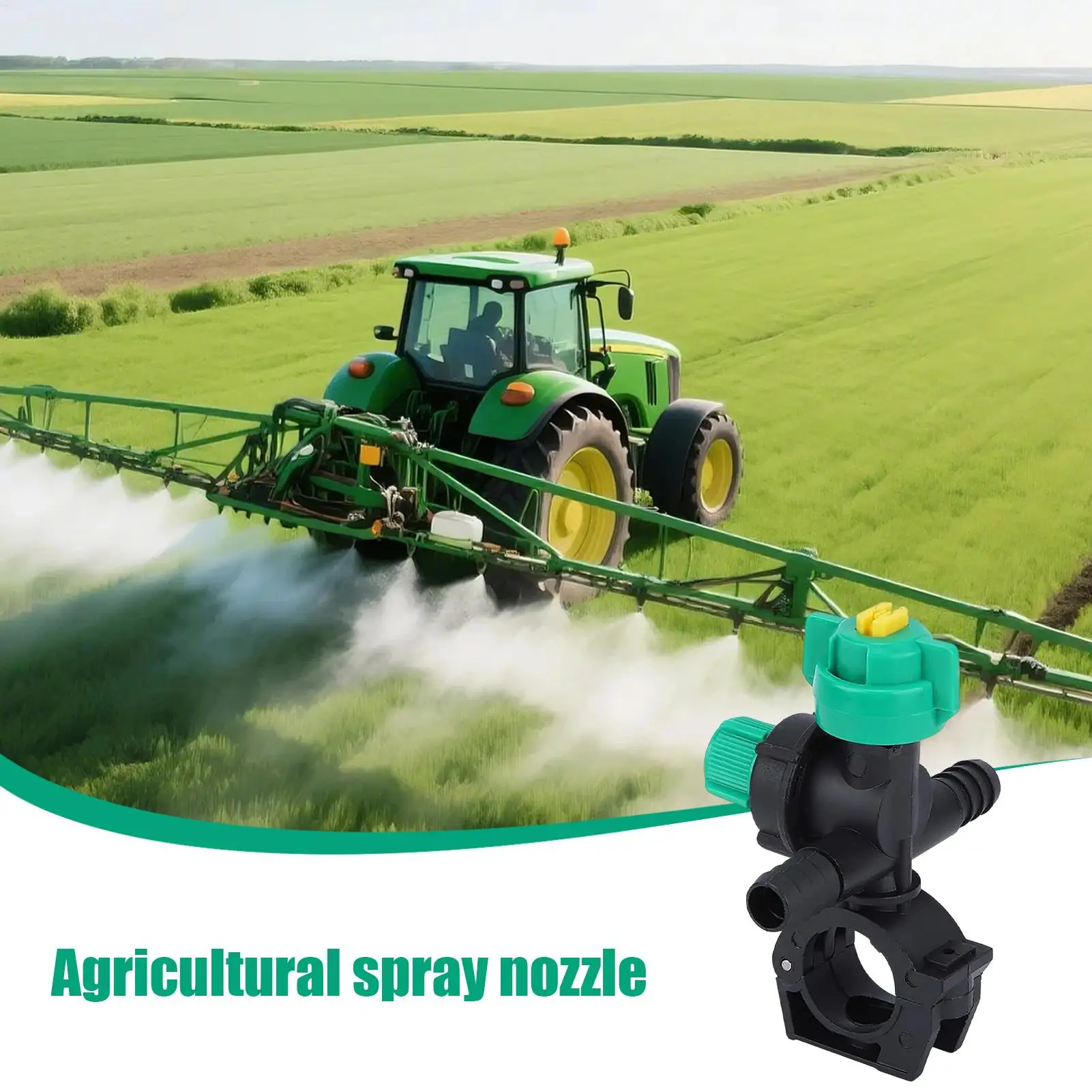 Misting Nozzles 4 Piece Fan Shaped Agricultural Spray Nozzles External Thread Mist Sprayer for Greenhouse Garden Watering Lawn view 2