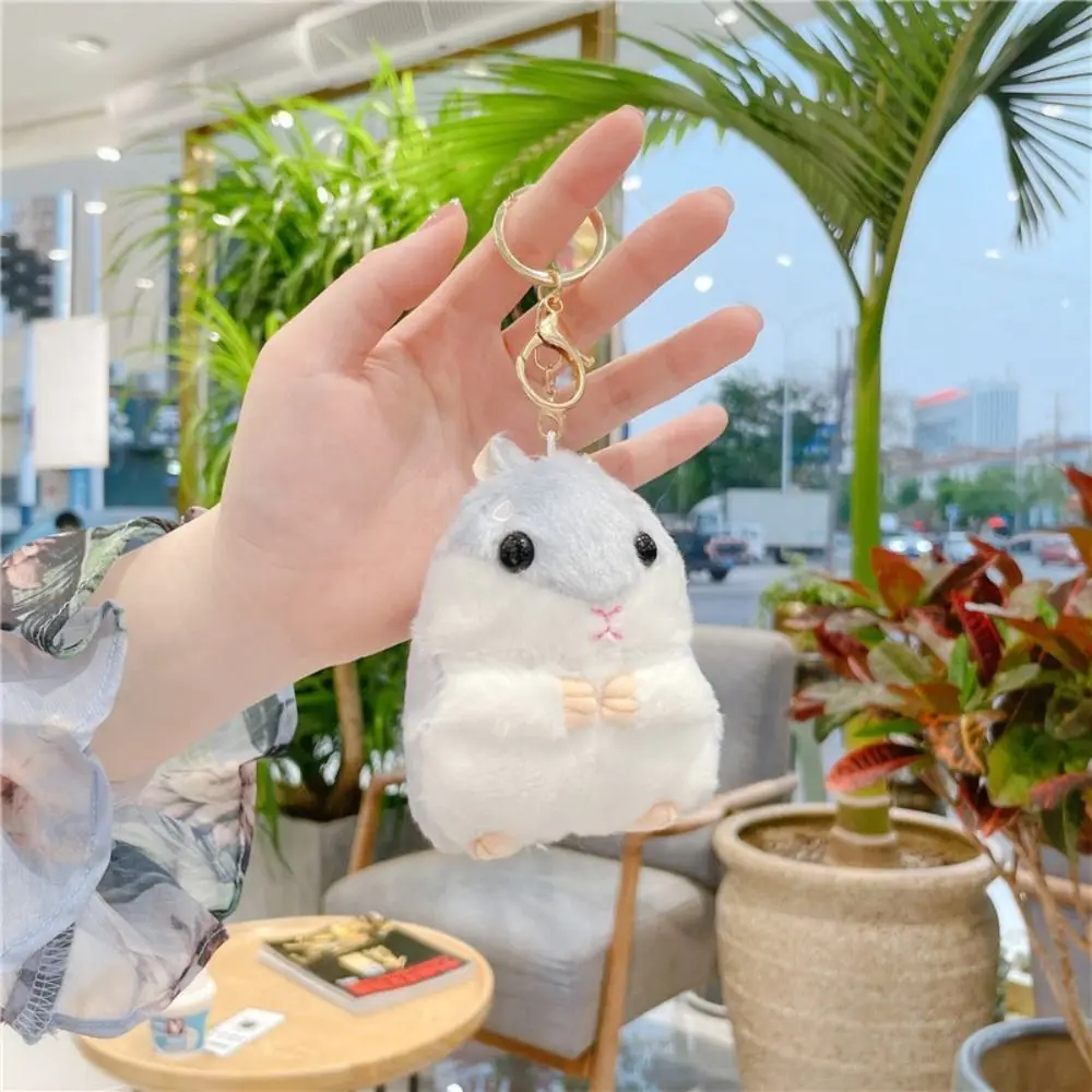 Creative Cartoon Hamster Keychain Cute School Bag Keychain Key Pendant Men Women