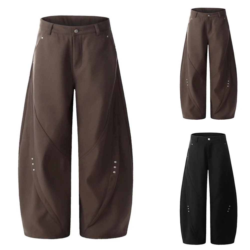 

Мужские широкие брюки Scimitar в стиле ретро, свободные повседневные брюки CleanFit High Street