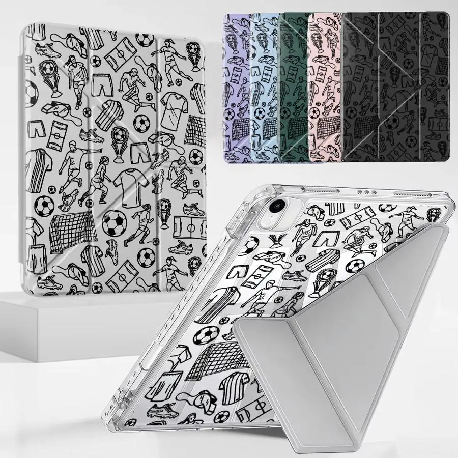 

Чехол-подставка Life Of A Football Player для планшетов iPad Mini 6, 7, Air 4, 5, M3, M2, M4, 11 дюймов, Pro 11-го, 10-го, 9-го, 8-го, 7-го поколений, 12.9 дюймов