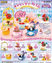 Re-Ment Original 8Pcs Hoshi no Kirby Tea Time Action Figure Toys For Kids Gift Collectible Model Ornaments