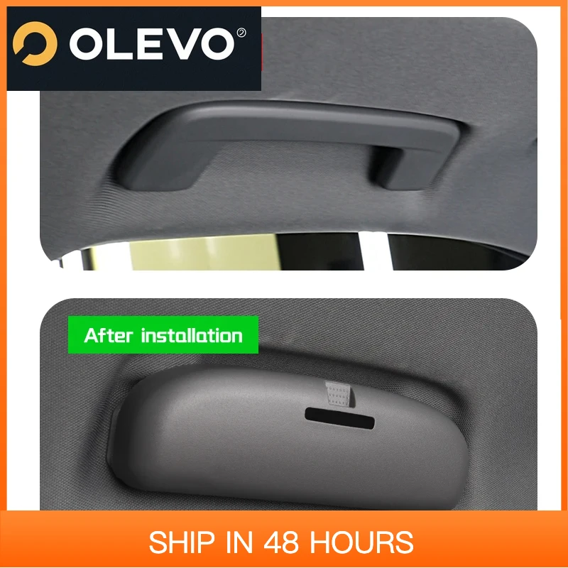 New For Volkswagen Teramont/T-ROC/Tharu/C-TREK Auto Car Sunglasses Holder Glasses Case Storage Box Interior Refit  Accessories