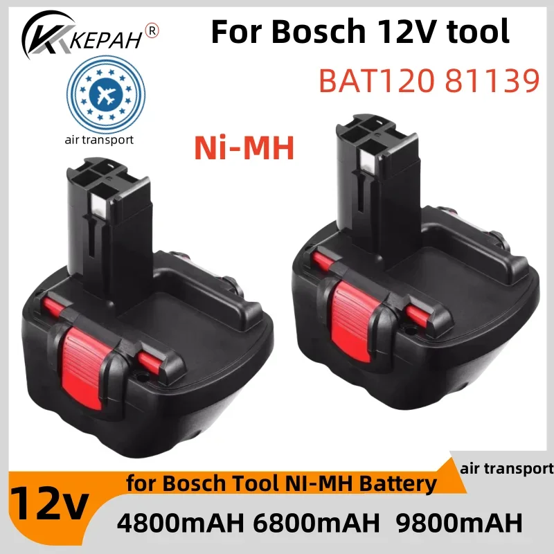 2024 for Bosch 12V 9800mAh PSR Battery 12V 9.8Ah AHS GSB GSR 12 VE-2 BAT043 BAT045 BAT046 BAT049 BAT120 BAT139 2024