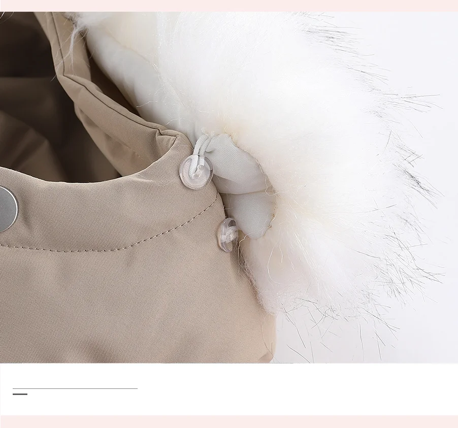 30 Grad Winter Baby Kleidung Overalls Outwear Anzüge Für Kleinkinder Baby Ski Anzug Dicken Baby Overall Wasserdicht Mit Kapuze Für mädchen – Detail 11