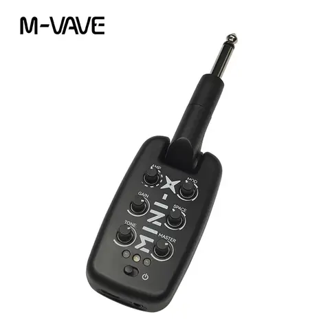 M-VAVE MINI-X Gitarrhörlursförstärkare Baseffekt Bärbar Uppladdningsbar Förstärkare Inbyggd 9 Olika Förstärkartoner Gitarrdel 8 best sales bärbar gitarrförstärkare - №6