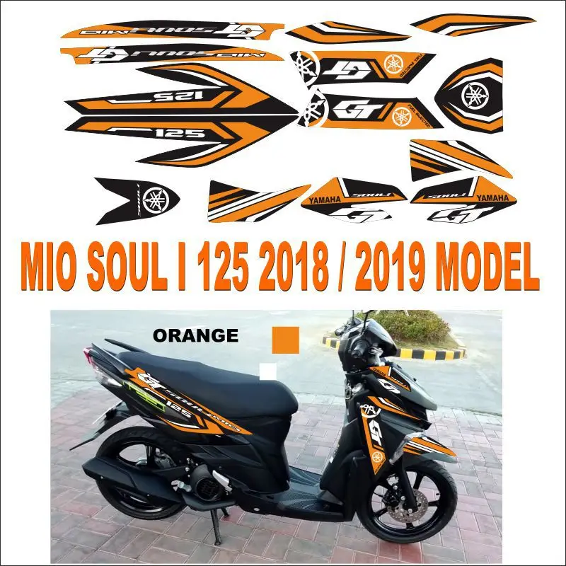 

Самокат MIO SOUL I 125 2018 2019 модель наклейка на весь корпус