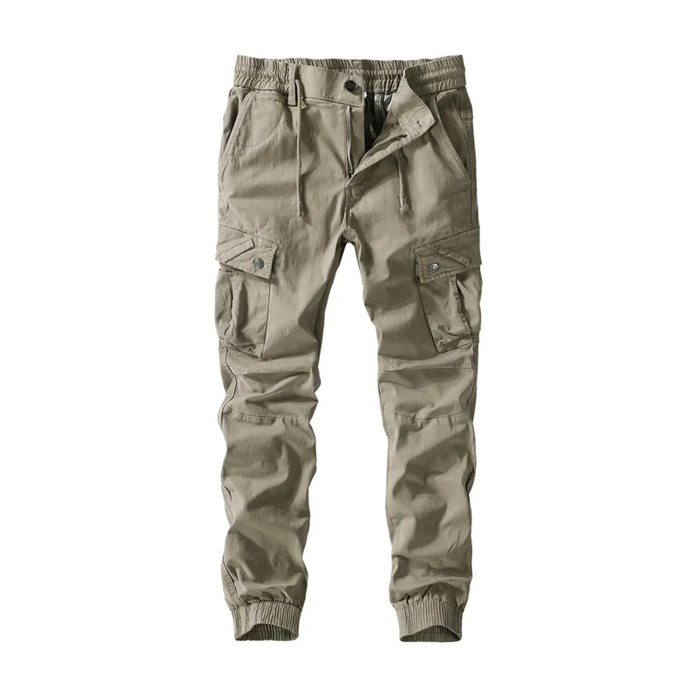 Men Pants Pure Cotton Work Trousers Mens Cargo Pants Fashion Clothing Military Trousers Multi-Pockets Army Pants