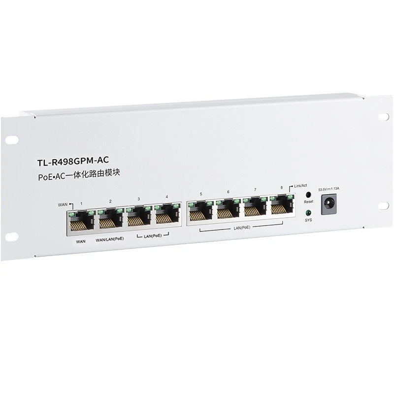 

TL-R498GPM-AC integrated routing module Gigabit dual WAN superimposed 7-port PoE power supply