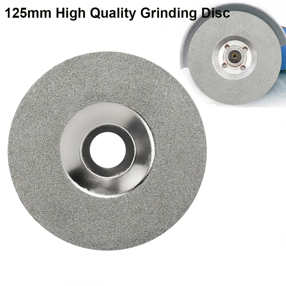 125mm Electroplated Diamond Cutting Disc 5 Inch Grinding Wheel For Angle Grinder Glass Jade Cutting Polishing DIY Saw Blade