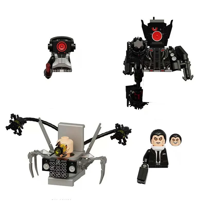 2026 Nieuwe Skibidi Toilet Man Figuren Blokken TvMan Titan Cameraman Speakerman Puzzle Stenen Actiefiguren Model Speelgoed Verjaardagscadeau