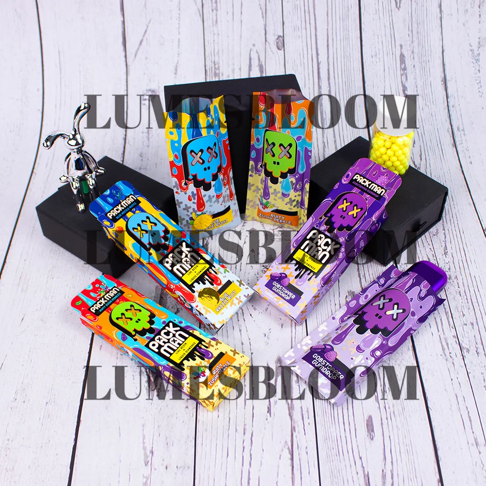 

1ml Empty Packman Cartridge Alumnium Foil Storage Packaging Carts Paper Box 2.0 Display Screen Stylish Container Custom Logo