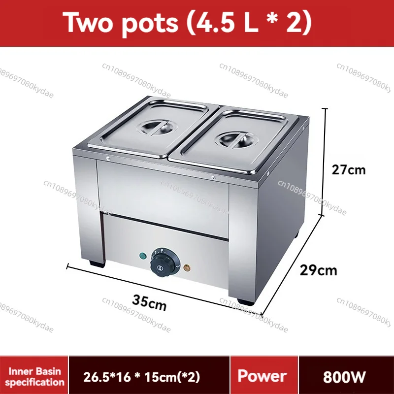 800W Chocolate Tempering Machine Melting Pot Electric Auto Heater Liquid Warmer Stainless Steel 6L Capacity 2 Tanks