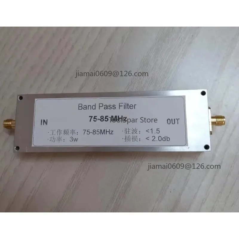 BPF-75-85 75-85MHz Bandpass Filter Suppress Signal Clutter Improve Radio Reception Performance