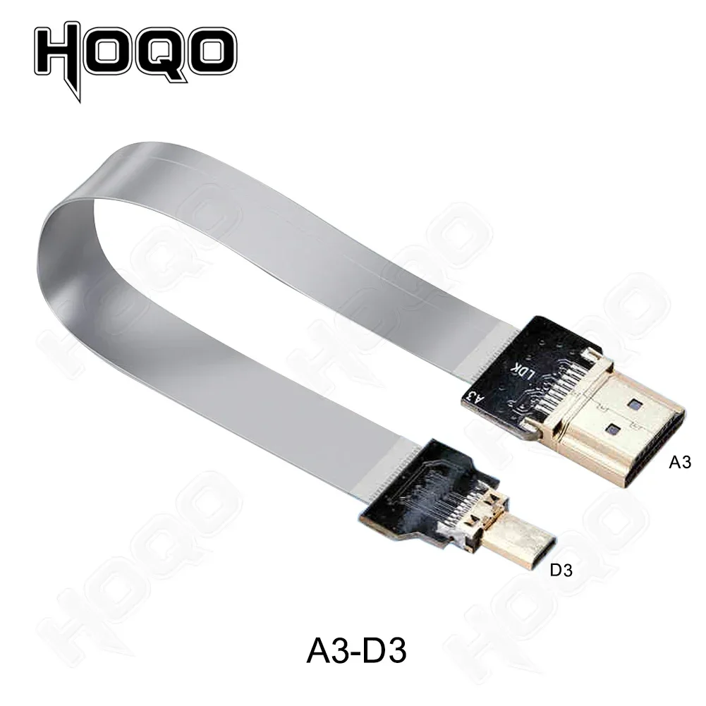 Kabel FPV FFC HDMI do fotografii lotniczej z multikoptera typu A męski na męski HDMI FPC płaski Micro MINI HDMI — zdjęcie produktu 4