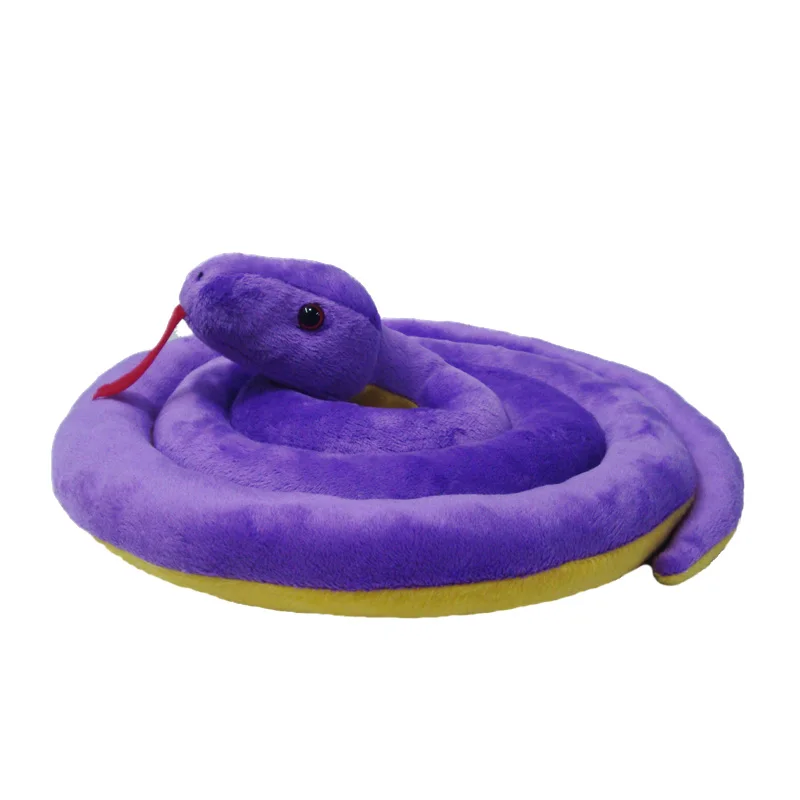 Neues langes Plüsch-Schlangenspielzeug aus echtem Leben, gefüllte Simulationsschlangenpuppe, Geschenk ca. 180 cm, S2990