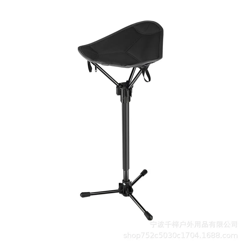 Outdoor Telescopic Folding Stool, Portable Aluminum Alloy Camping Folding Chair Stool, Camping Portable Queue Fishing Stool