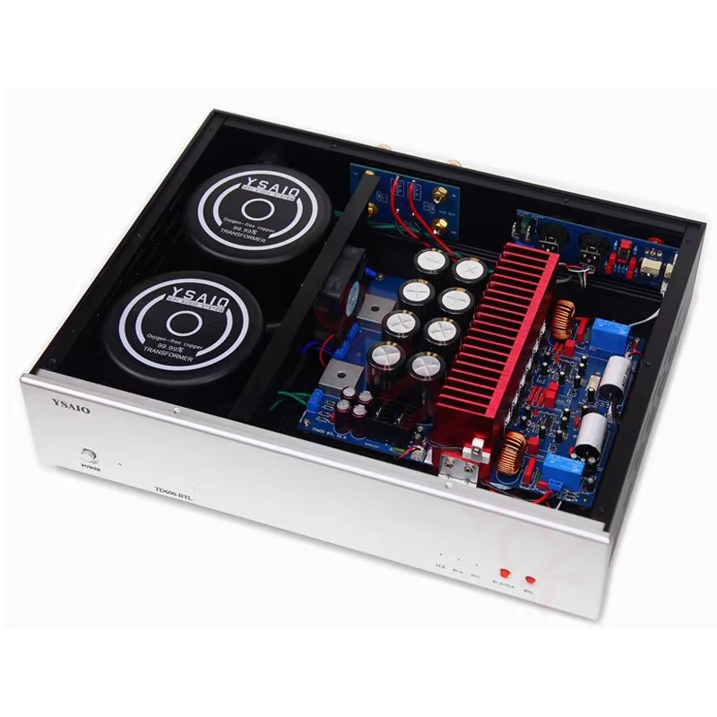 SUNBUCK  TD600 Digital Amplifier 300W+300W Class A High Power Dual Channel HiFi Rear power Amplifier Audio