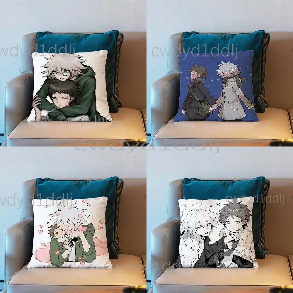 

N-Nagito Hajime Anime Cushion Cover Pillow Cover Decor Pillowcase Printed Cushion Case For Couch