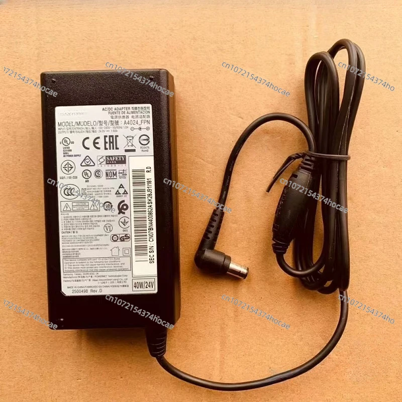 24V 1.66A AC DC Adaptador A4024_FPN A3024-FPN Para SAMSUNG HW-H750 SOUNDBAR HW-K450 K550 K650 HW-N450 HW-J550 Carregador de fonte de alimentação