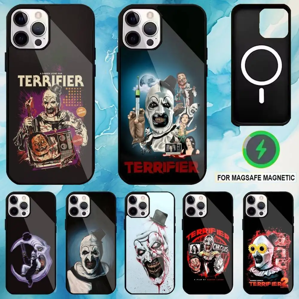 

Art the Clown horror T-Terrifie Phone Case For iPhone17,16,15,14,13,12,11 Plus,Pro Max Magnetic Magsafe Wireless Charging