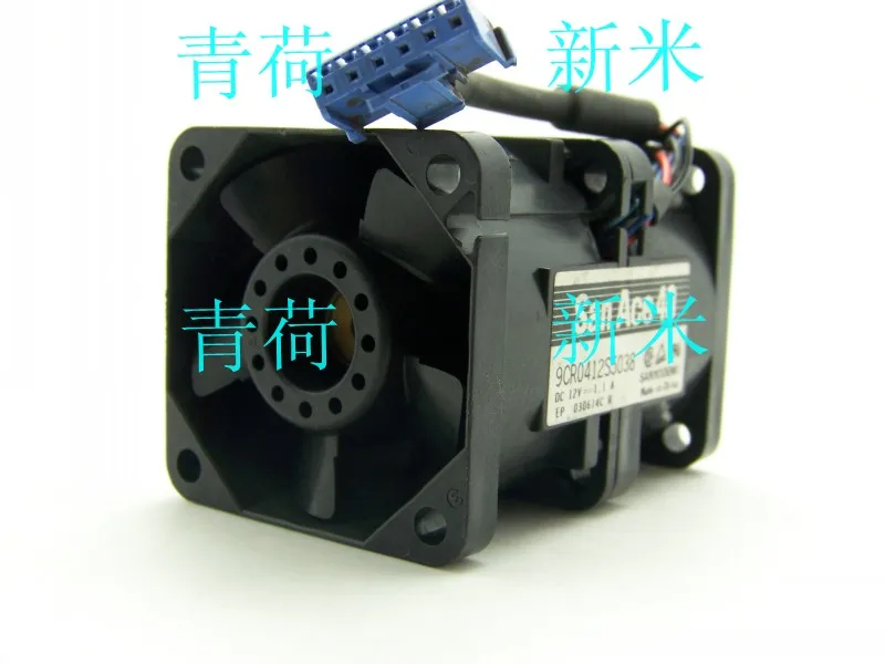 USED SANYO DENKI SAN ACE 9CR0412S5038 12V 1.1A 4CM 4056 high rotating speed 1U server ATX cooling fan
