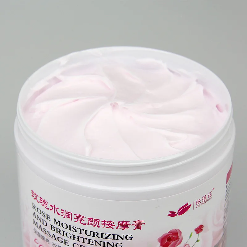 

Rose Moisturizing Brightening Massage Cream 500g Cleanses Pores Hydrates Face Care