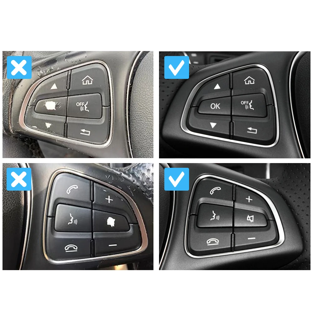 W205 W253 Car Multi-function Steering Wheel Switch Control Buttons Cover For Mercedes Benz C GLC Class 0999050300