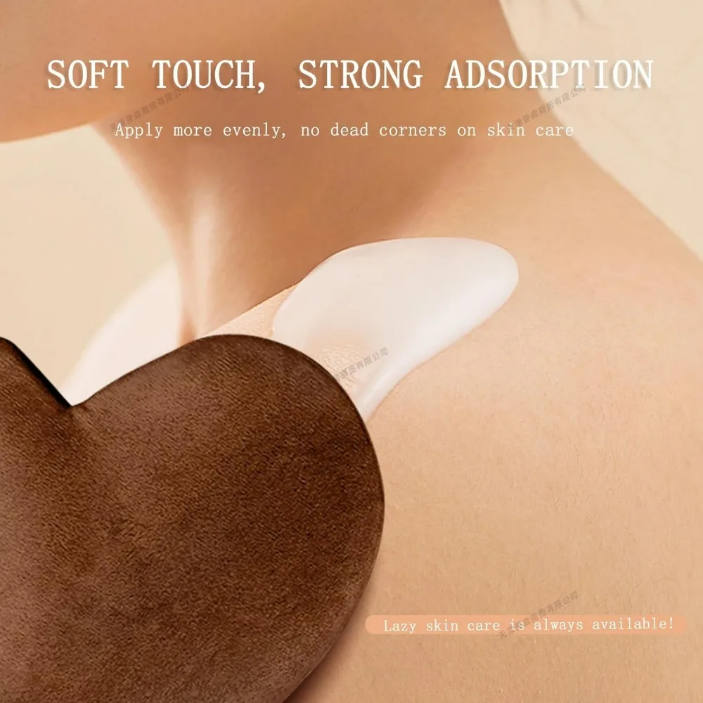 قفاز تسمير الجسم الذاتي القابل لإعادة الاستخدام، كريم لوشن موس، قفاز تنظيف الجسم على الوجهين يمنع أداة توزيع الأيدي اللزجة للشاطئ