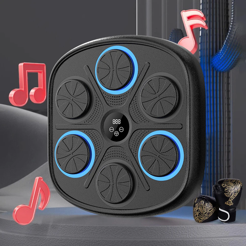 Music Boxing Machine Wall Target LED Lighted Smart Boxing Game for Sports Home Exercise Boxing Training Punching Equipment