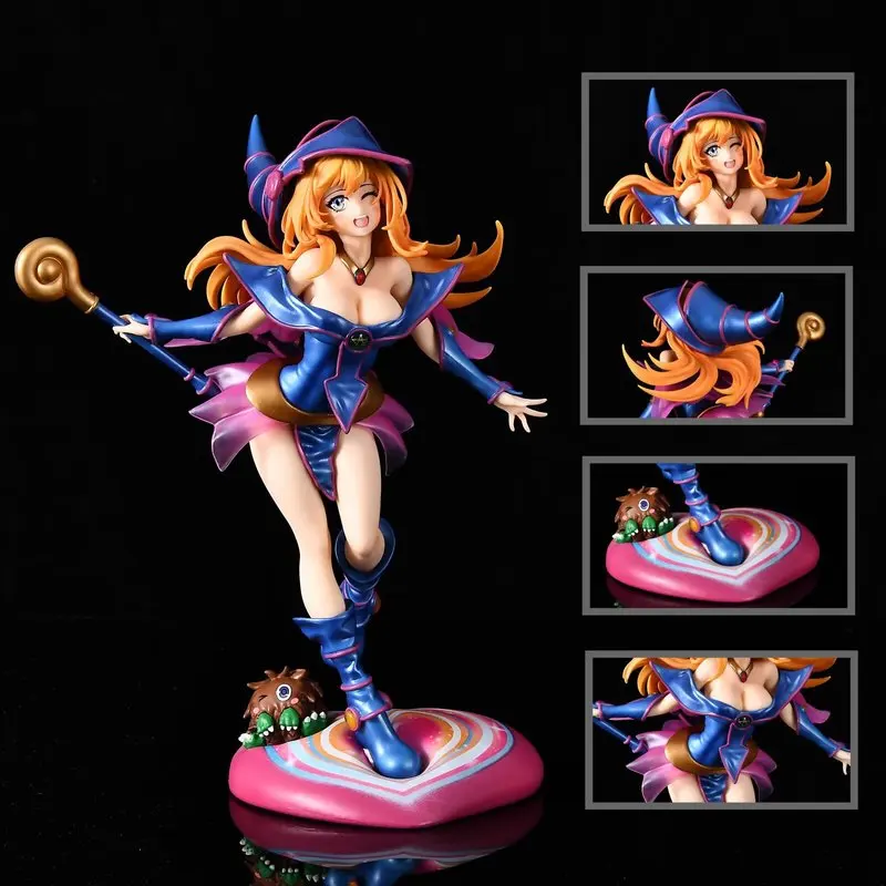 Yu-Gi-Oh! Dunkle Magierin, Version 2, Anime-Sammelfigur, PVC-Modell, Desktop-Ornament, Computer-Gehäuse-Dekoration für Erwachsene