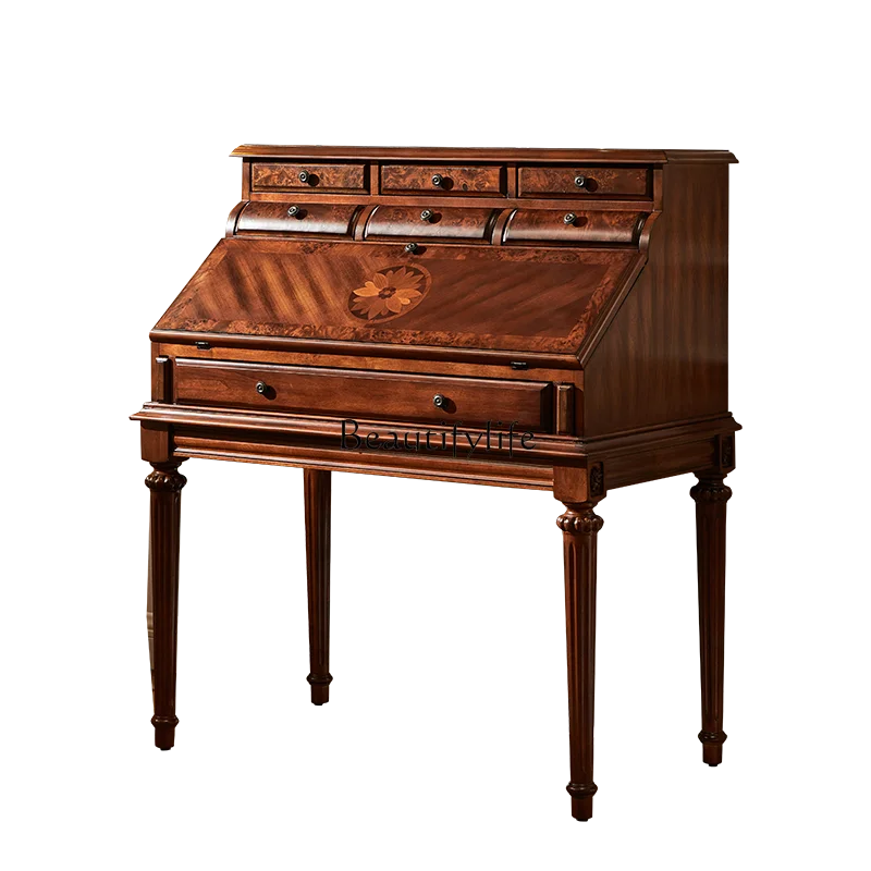 

Piano modeling secret desk American solid wood dresser storage cabinet integrated