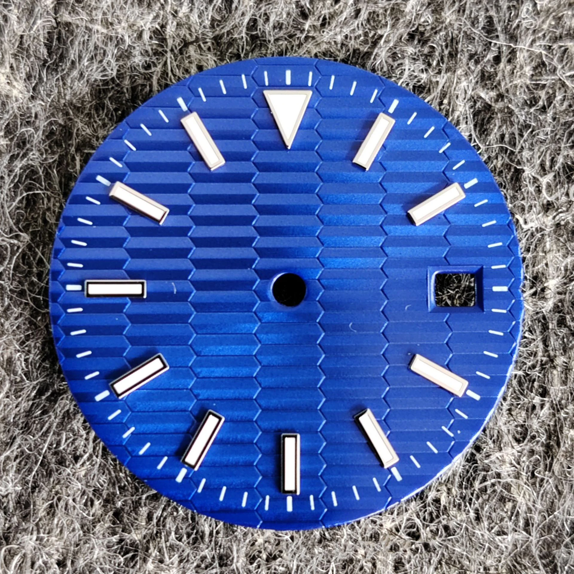28.5mm dial blue-green Luminous date sterile dial watch replacement accessories ETA 2836 2824 8215 8200 821A 2813 movement - Image 5