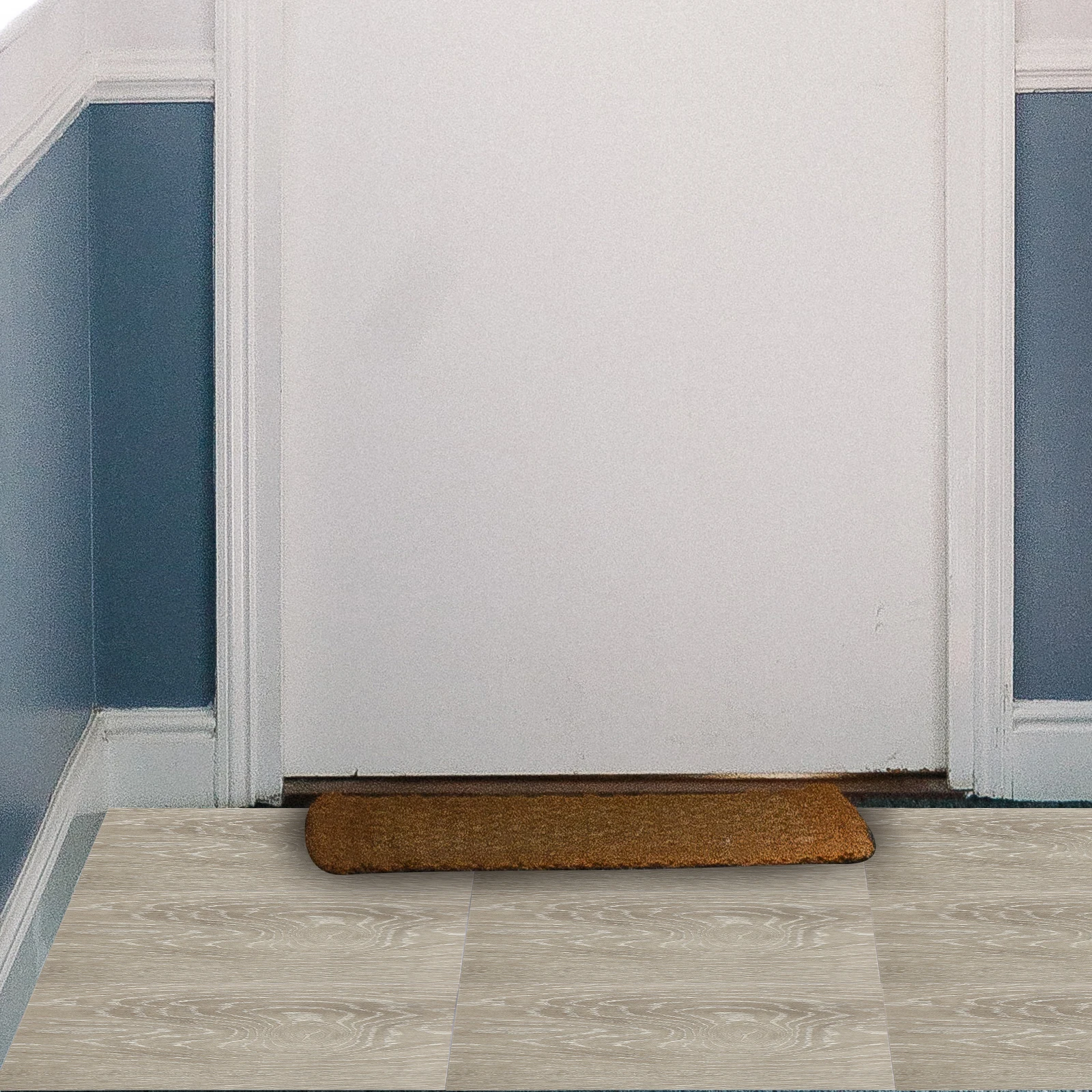 8 Pcs Adhesive Floor Stickers PVC Waterproof Retro Light Brown Bedroom Kitchen Easy Waterproof Flooring Sticker Clean Install