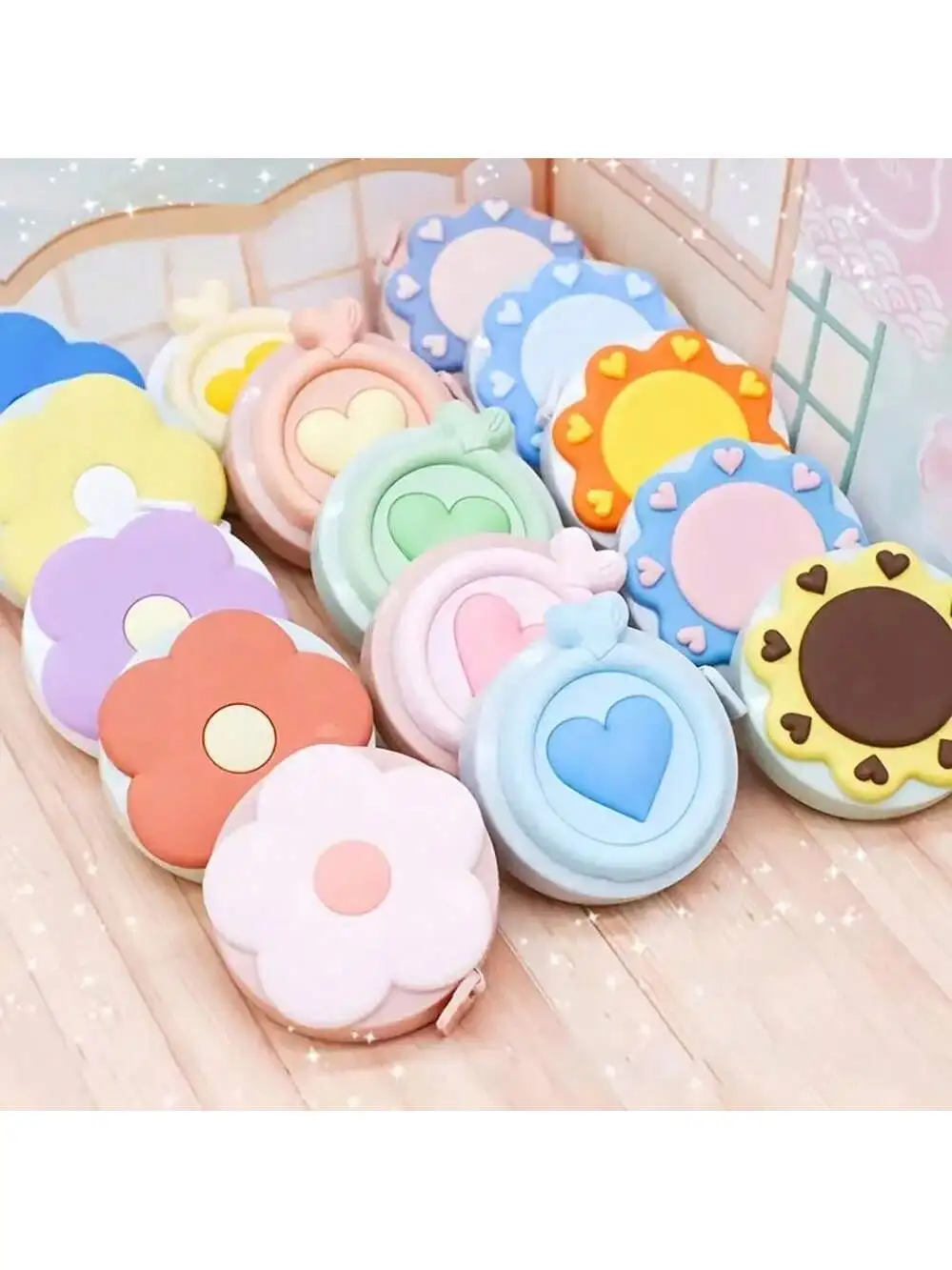 1 قطعة شريط قياس صغير لطيف محمول