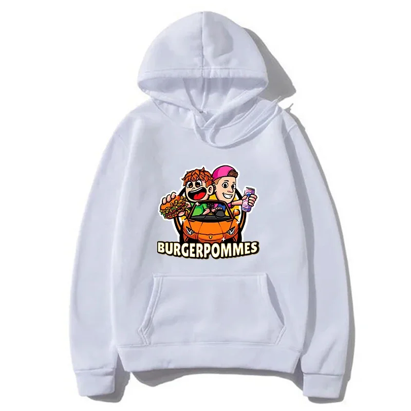 Burgerpommes Icrimax Graphic Men/Women Hoodies New Comfortable Casual Hip Hop Streetwear Unisex Sweatshirts Print Hoody Male