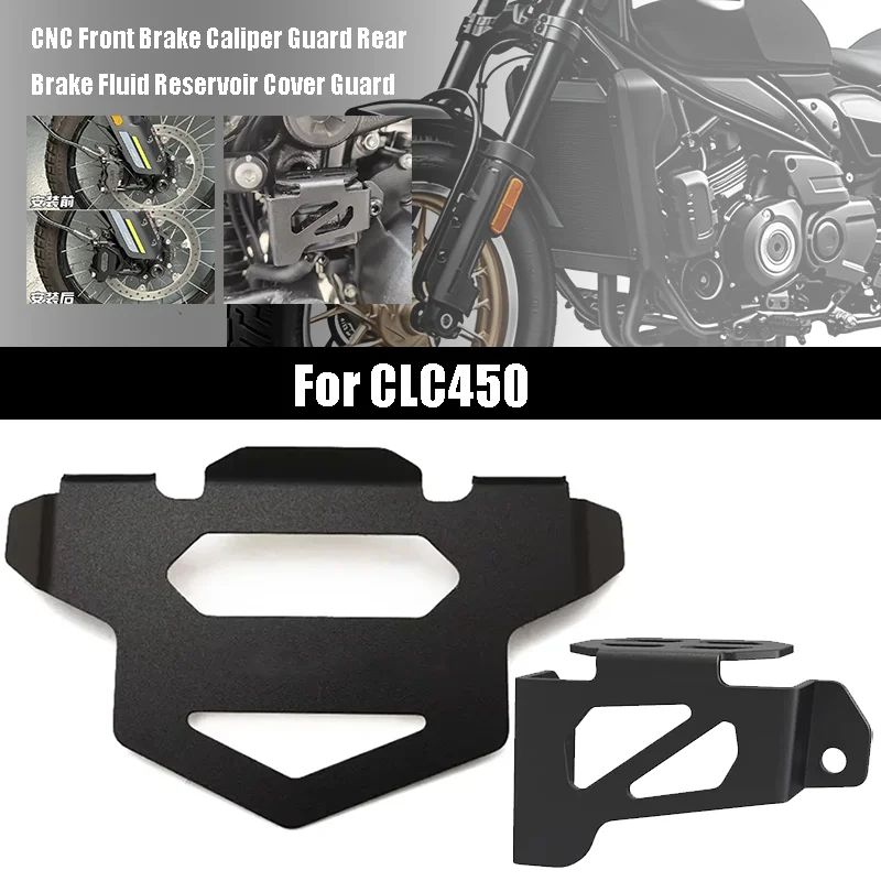 

Moto Accessories For CFMOTO MOTO CF 450CLC 450 CLC CLC450 CNC Front Brake Caliper Guard Rear Brake Fluid Reservoir Cover Guard